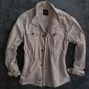 GAP Khaki Shirt Jacket